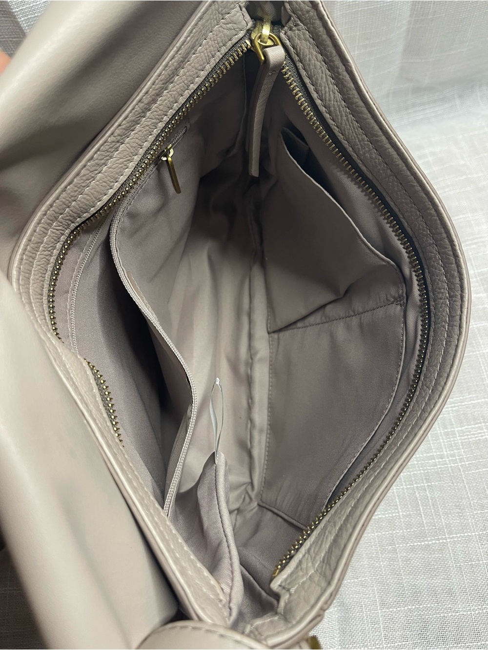Fossil Harper Leather Large Crossbody Bag in Graystone Lesther - Picture 7 of 7